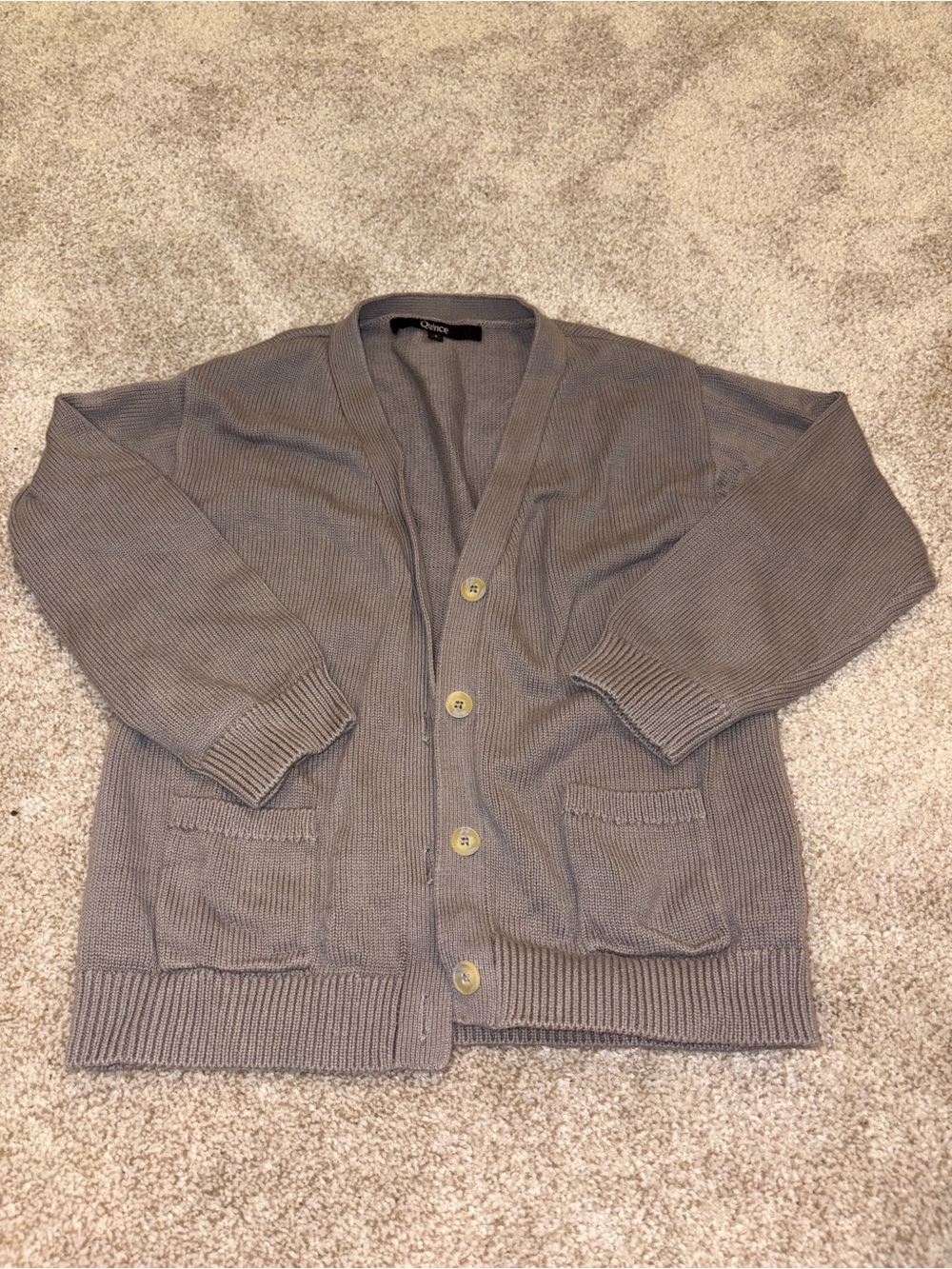 Kids Gray Button-Front Cardigan Sweater